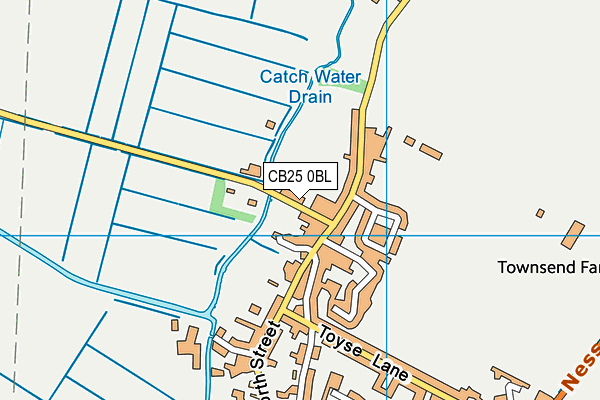 CB25 0BL map - OS VectorMap District (Ordnance Survey)