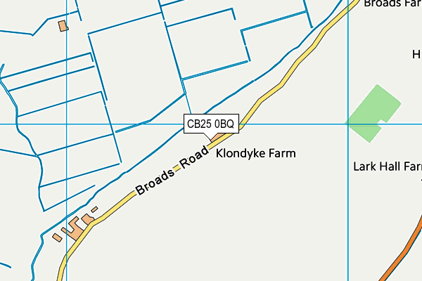 CB25 0BQ map - OS VectorMap District (Ordnance Survey)