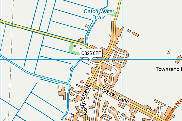 CB25 0FF map - OS VectorMap District (Ordnance Survey)