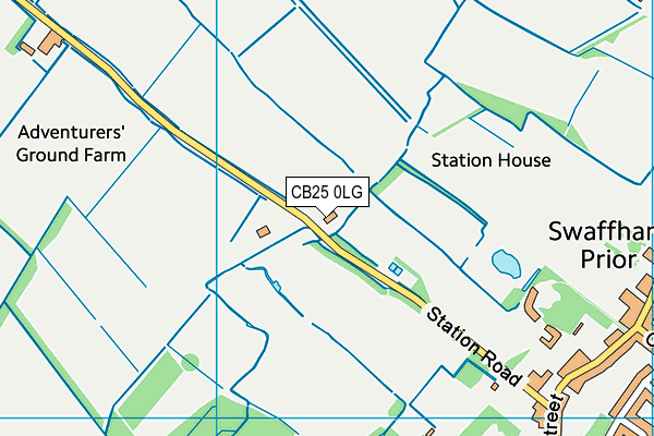 Swaffham Prior Church of England Primary School map (CB25 0LG) - OS VectorMap District (Ordnance Survey)