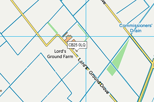 CB25 0LQ map - OS VectorMap District (Ordnance Survey)