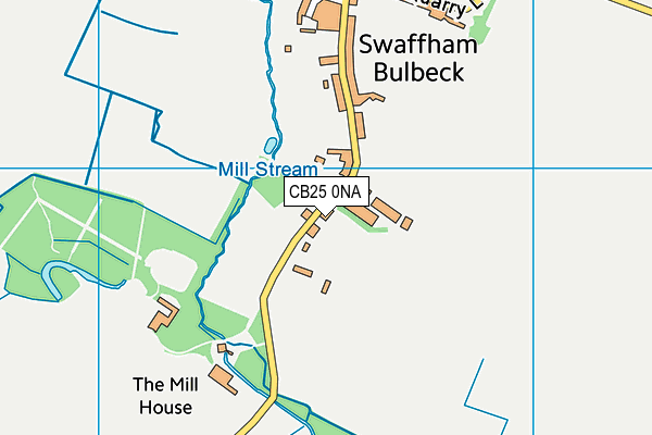 CB25 0NA map - OS VectorMap District (Ordnance Survey)