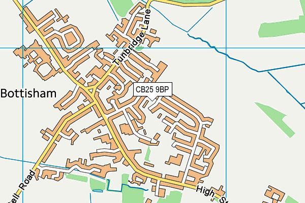 CB25 9BP map - OS VectorMap District (Ordnance Survey)