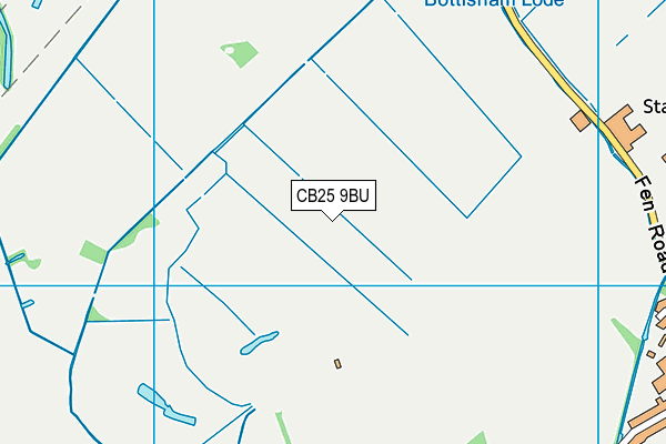 CB25 9BU map - OS VectorMap District (Ordnance Survey)