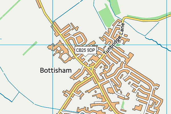 CB25 9DP map - OS VectorMap District (Ordnance Survey)