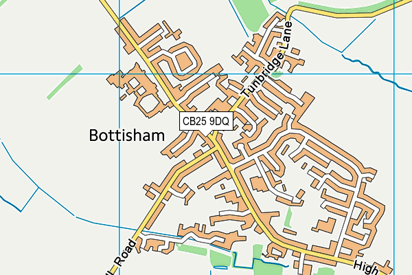 CB25 9DQ map - OS VectorMap District (Ordnance Survey)