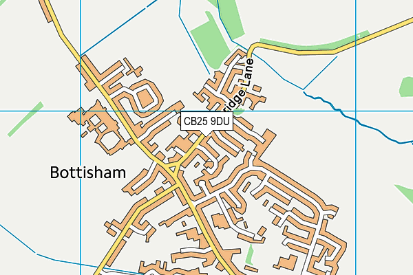 CB25 9DU map - OS VectorMap District (Ordnance Survey)