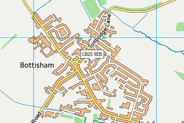 CB25 9EB map - OS VectorMap District (Ordnance Survey)