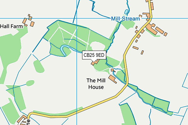 CB25 9ED map - OS VectorMap District (Ordnance Survey)