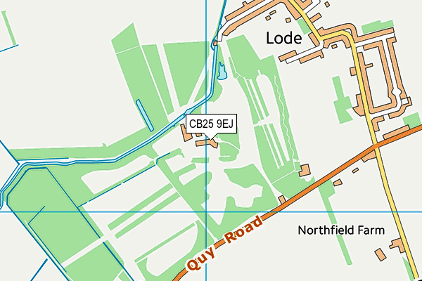 CB25 9EJ map - OS VectorMap District (Ordnance Survey)