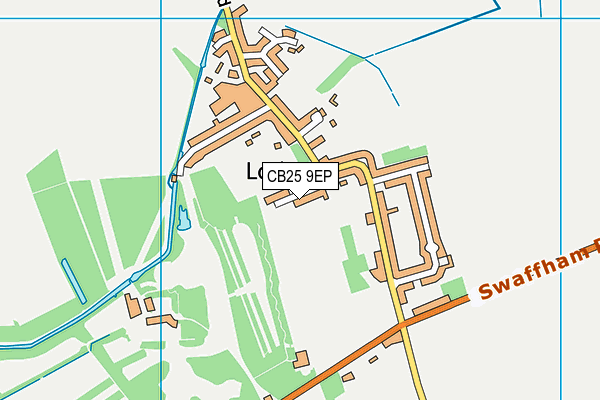 CB25 9EP map - OS VectorMap District (Ordnance Survey)