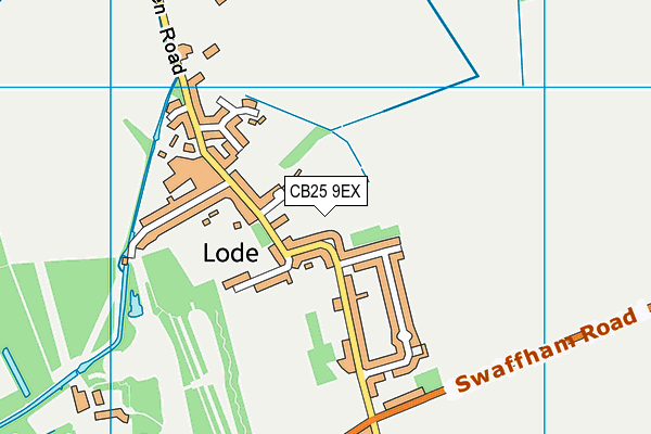 CB25 9EX map - OS VectorMap District (Ordnance Survey)