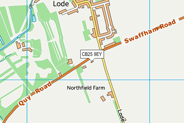 CB25 9EY map - OS VectorMap District (Ordnance Survey)