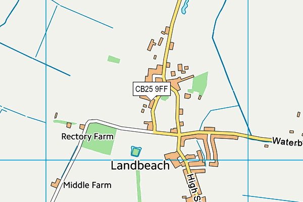 CB25 9FF map - OS VectorMap District (Ordnance Survey)