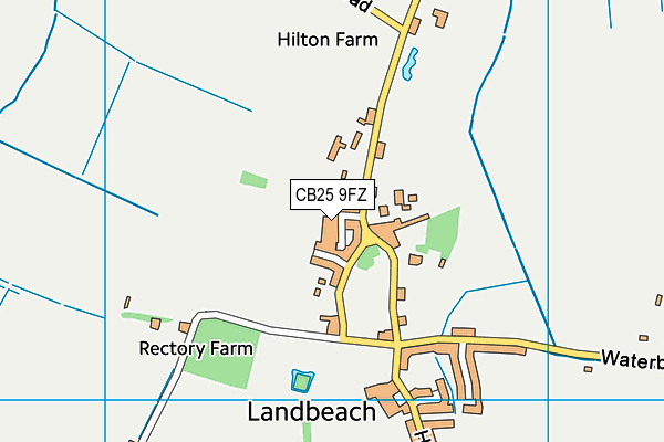 CB25 9FZ map - OS VectorMap District (Ordnance Survey)