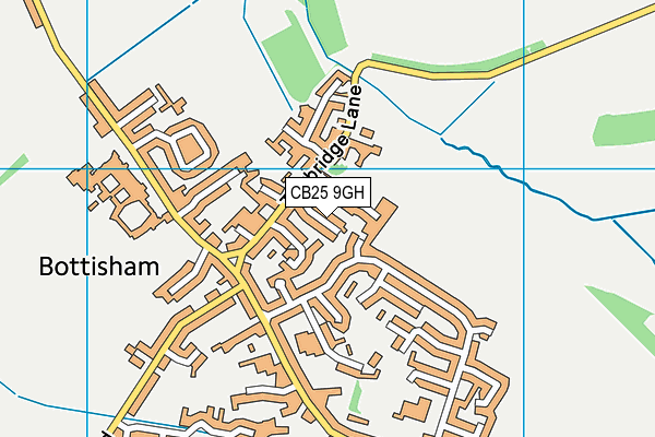 CB25 9GH map - OS VectorMap District (Ordnance Survey)