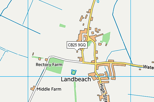 CB25 9GQ map - OS VectorMap District (Ordnance Survey)