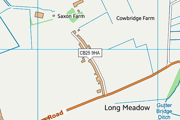 CB25 9HA map - OS VectorMap District (Ordnance Survey)