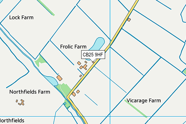 CB25 9HF map - OS VectorMap District (Ordnance Survey)