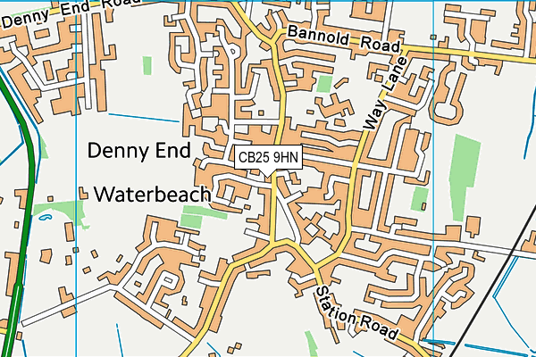 CB25 9HN map - OS VectorMap District (Ordnance Survey)