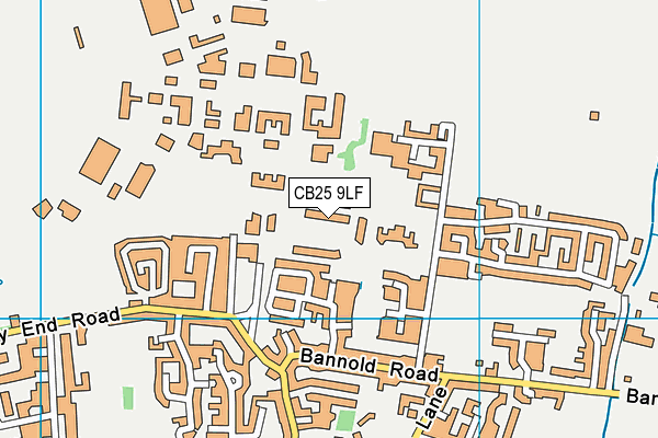 CB25 9LF map - OS VectorMap District (Ordnance Survey)