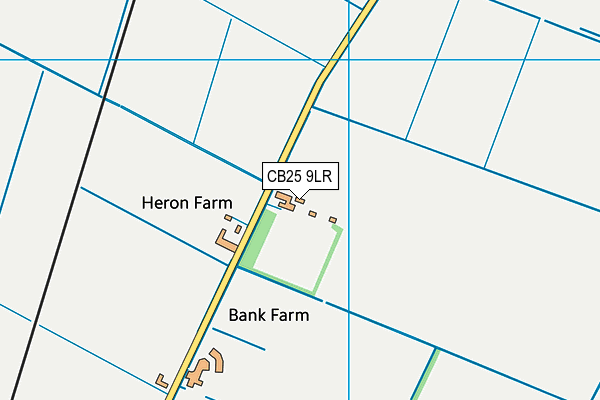 CB25 9LR map - OS VectorMap District (Ordnance Survey)