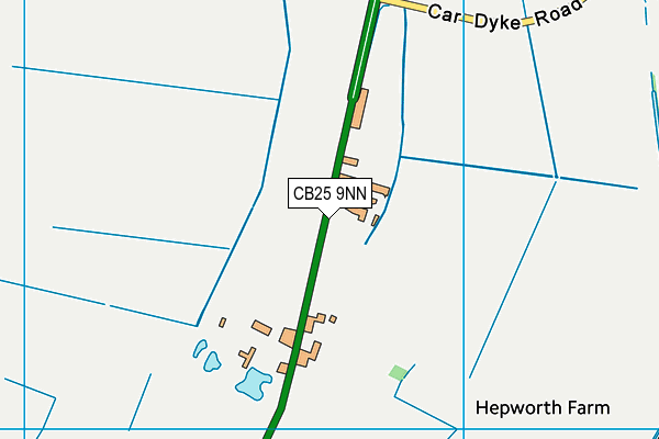 CB25 9NN map - OS VectorMap District (Ordnance Survey)