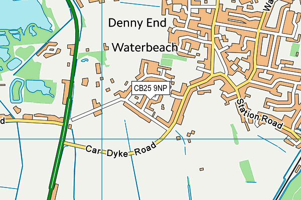 CB25 9NP map - OS VectorMap District (Ordnance Survey)