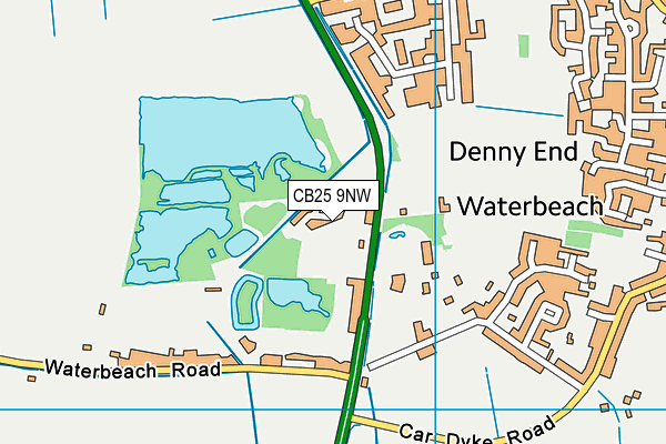 CB25 9NW map - OS VectorMap District (Ordnance Survey)