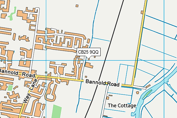 CB25 9QQ map - OS VectorMap District (Ordnance Survey)
