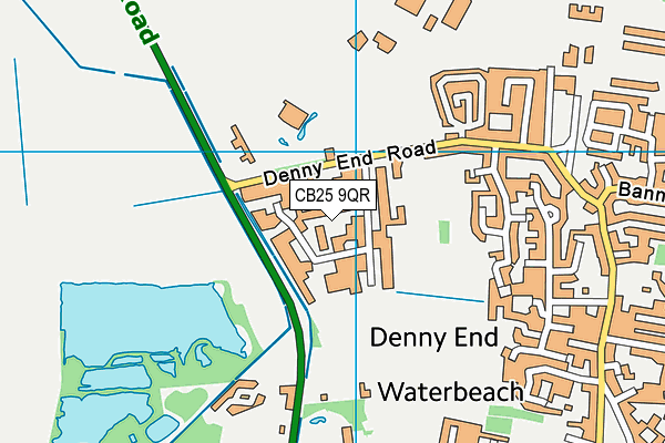 CB25 9QR map - OS VectorMap District (Ordnance Survey)