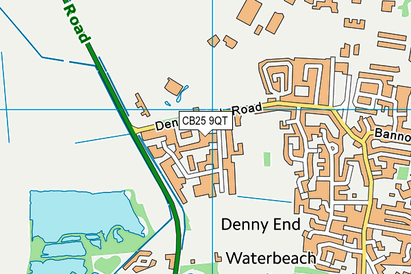 CB25 9QT map - OS VectorMap District (Ordnance Survey)