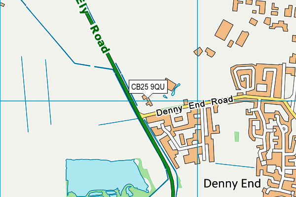 CB25 9QU map - OS VectorMap District (Ordnance Survey)