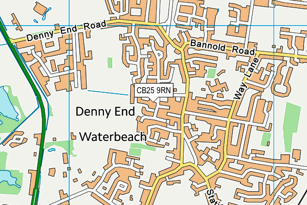 CB25 9RN map - OS VectorMap District (Ordnance Survey)