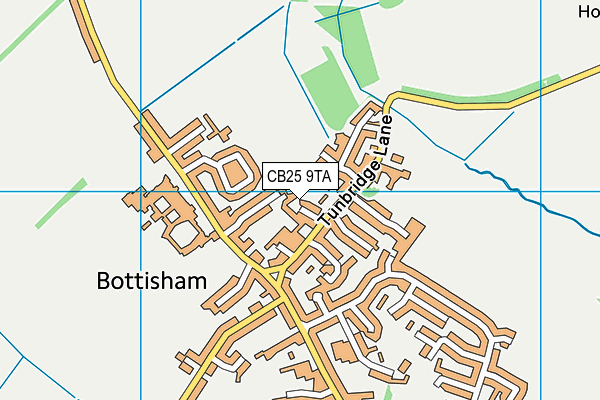 CB25 9TA map - OS VectorMap District (Ordnance Survey)