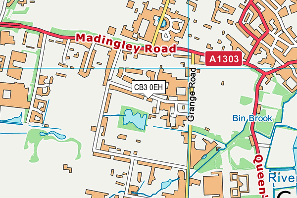 CB3 0EH map - OS VectorMap District (Ordnance Survey)