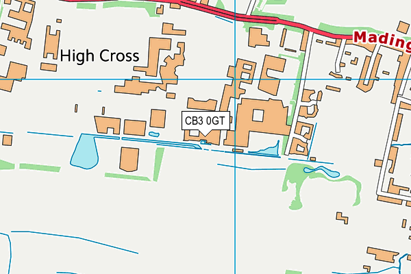 CB3 0GT map - OS VectorMap District (Ordnance Survey)