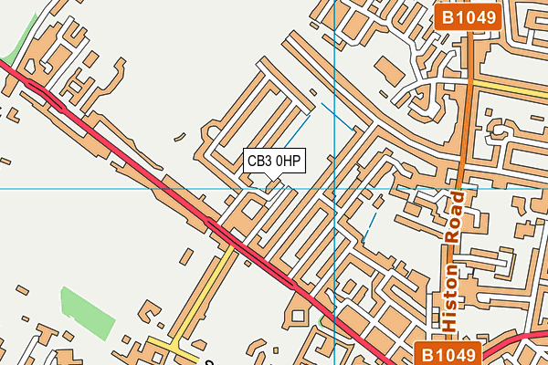 CB3 0HP map - OS VectorMap District (Ordnance Survey)