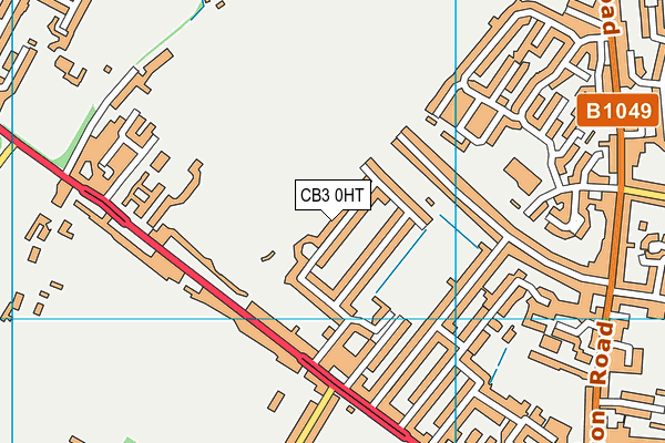 CB3 0HT map - OS VectorMap District (Ordnance Survey)