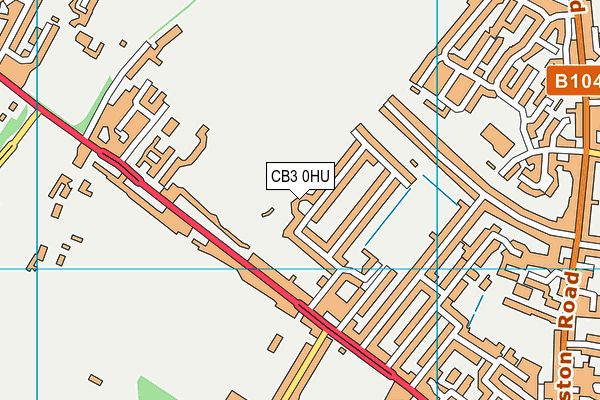 CB3 0HU map - OS VectorMap District (Ordnance Survey)