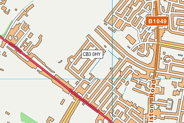 CB3 0HY map - OS VectorMap District (Ordnance Survey)
