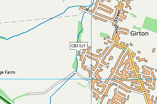 CB3 0JY map - OS VectorMap District (Ordnance Survey)