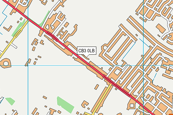 CB3 0LB map - OS VectorMap District (Ordnance Survey)