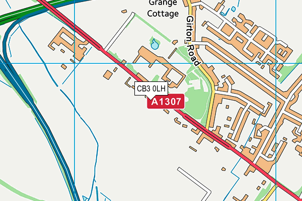 CB3 0LH map - OS VectorMap District (Ordnance Survey)