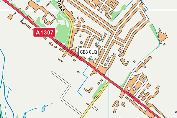 CB3 0LQ map - OS VectorMap District (Ordnance Survey)