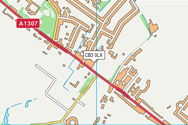 CB3 0LX map - OS VectorMap District (Ordnance Survey)