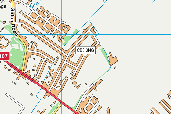 CB3 0NG map - OS VectorMap District (Ordnance Survey)