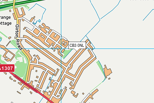 CB3 0NL map - OS VectorMap District (Ordnance Survey)