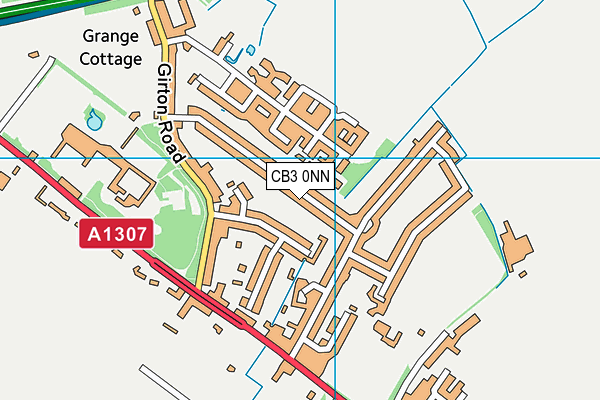 CB3 0NN map - OS VectorMap District (Ordnance Survey)