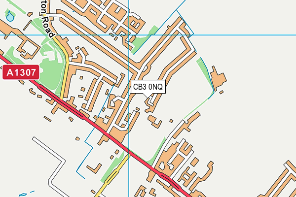 CB3 0NQ map - OS VectorMap District (Ordnance Survey)